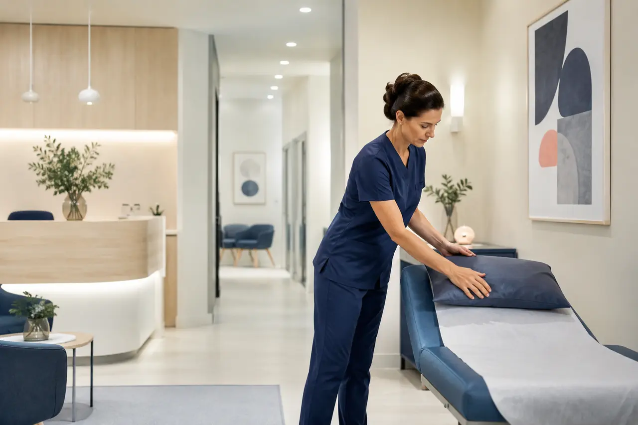 Ambiente di una struttura sanitaria organizzata